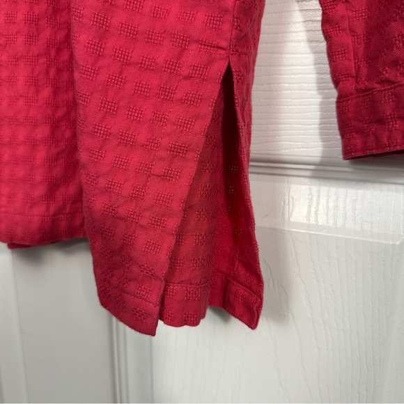 Travelsmith size large button down tunic, 100% cotton, travel, spring, comfy - Picture 8 of 10